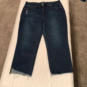 Time and true 16 high rise cut capri